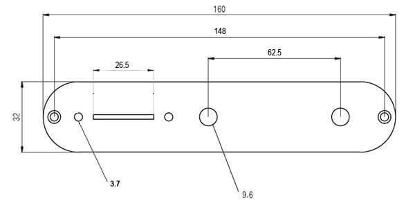 Loaded Telecaster® Control Plate