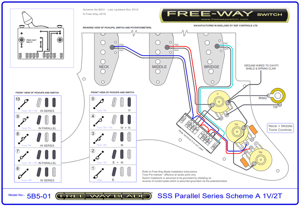 wiring diagram for free way switch 5b5
