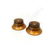 gibson bell control knobs amber