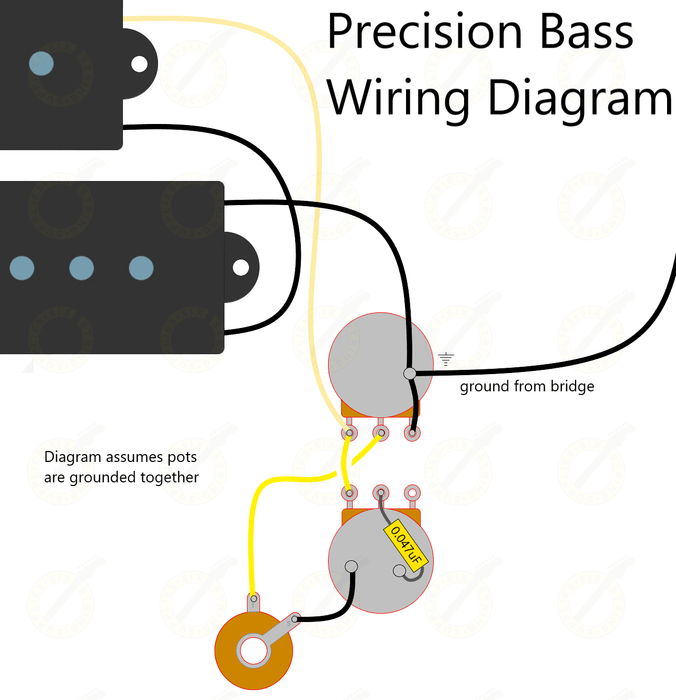 wiring diagram for fender pbass