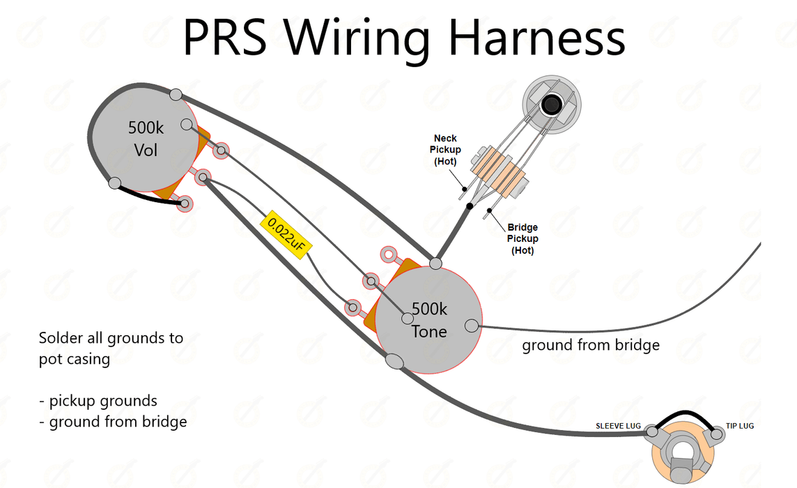 PRS wiring diagram 1 volume 1 tone