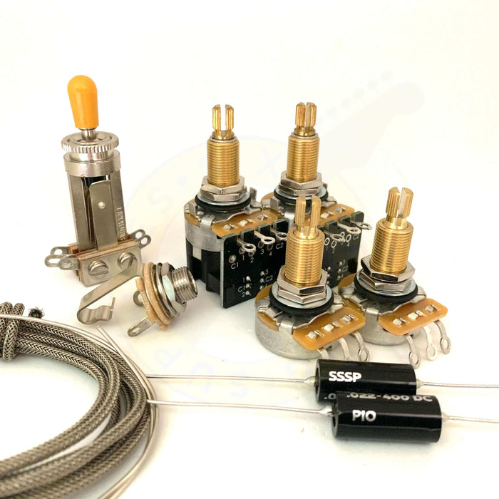 wiring kit for coil split les paul